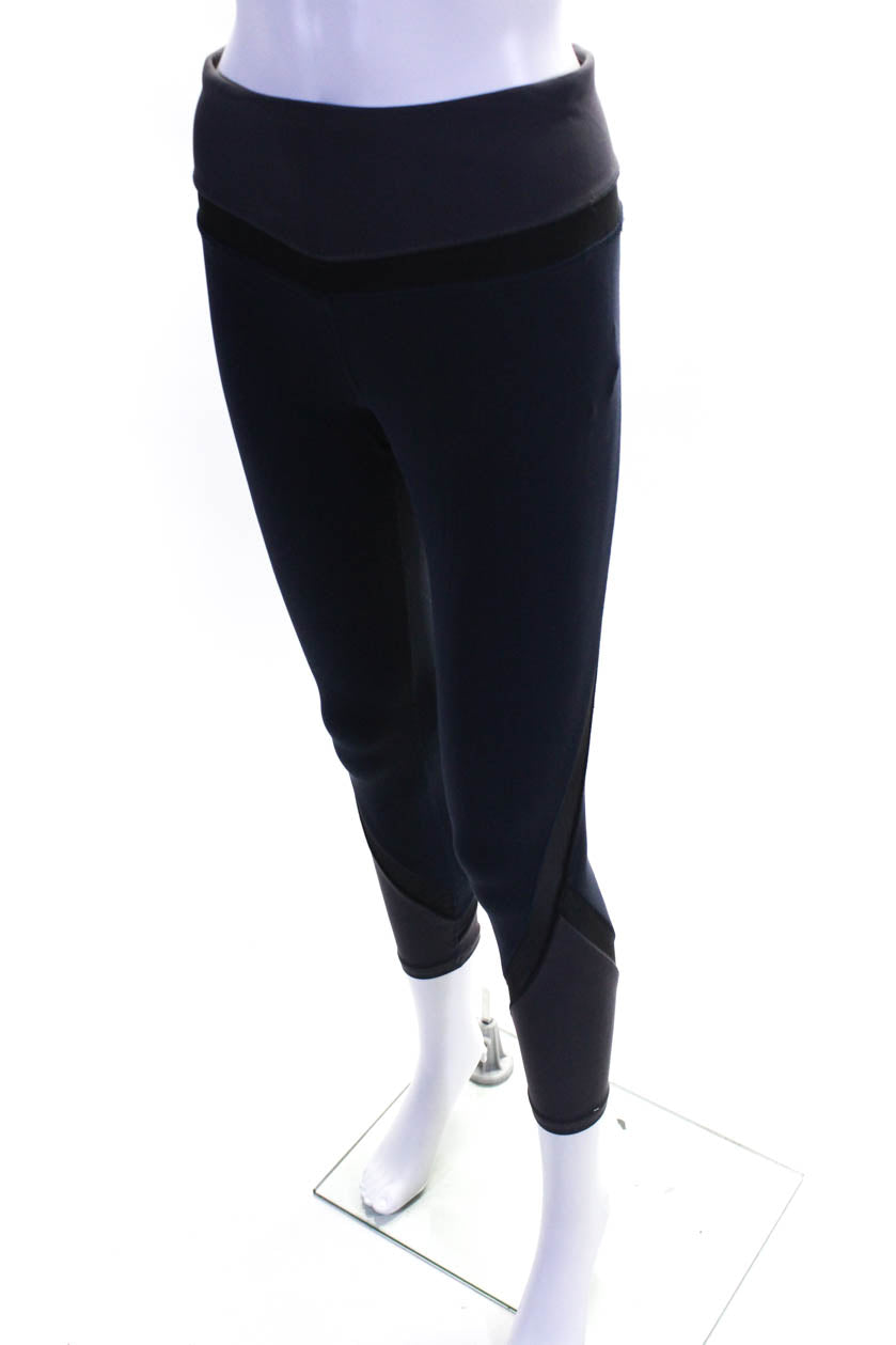Athleta Womens Colorblock Mesh Striped Stretch Capri Leggings Blue Pur -  Shop Linda's Stuff