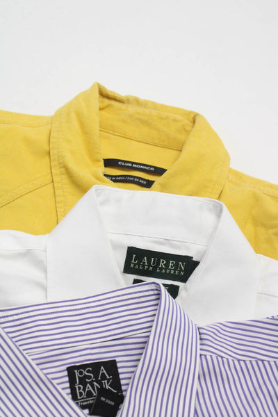 Lauren Ralph Lauren Men's Collar Long Sleeves Dress Shirt White Size 16 Lot 3