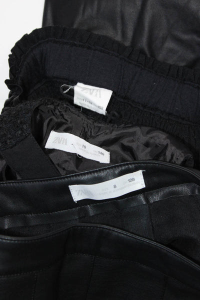 Zara Womens Skirts Dress Black Size 8 11-12 10 Lot 3