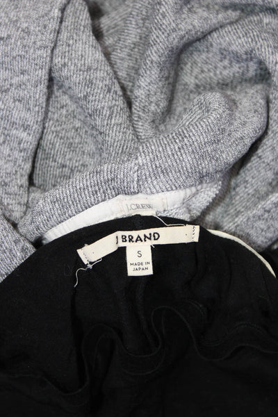 J Brand J Crew Women's Linen Tee Pullover Hoodie Black Gray Size S L Lot 2