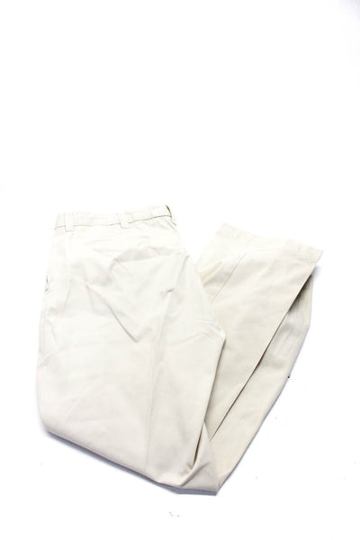 Polo Ralph Lauren Men's Cotton Straight Leg Pleated Chino Pants Beige Size 35