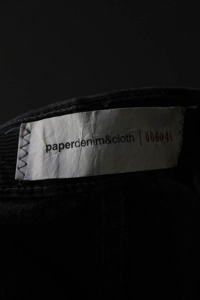 Paper Denim + Cloth Mens Zipper Fly Pleated Corduroy Trouser Pants Gray Size 36