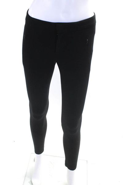 Vince Womens Low Rise Skinny Zip Up Pants Trousers Black Size 0