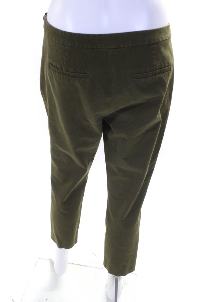 J Crew Womens Cotton Woven Skinny Mid-Rise Martie Pants Trousers Green -  Shop Linda's Stuff