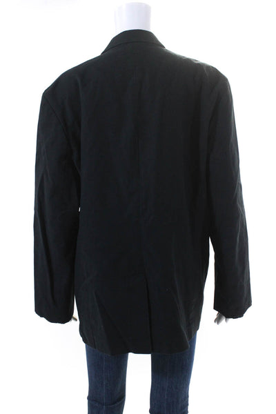 Rag & Bone Womens Two Button Collared Long Sleeved Blazer Dark Blue Size 46