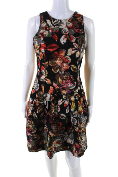 Leifsdottir Anthropologie Women's Sleeveless Floral Mini Dress Multicolor Size 4
