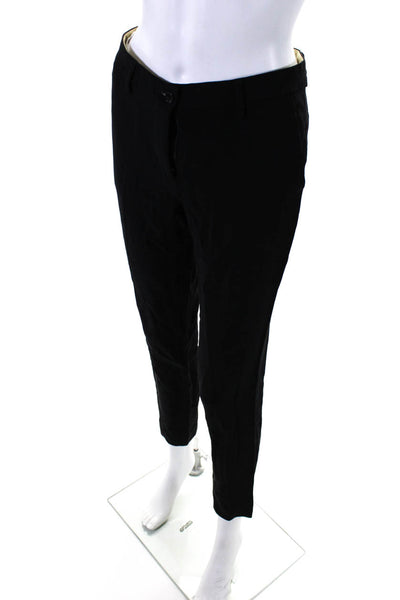 Etro Women's Pleated Straight Leg Dress Pants Black Size 38
