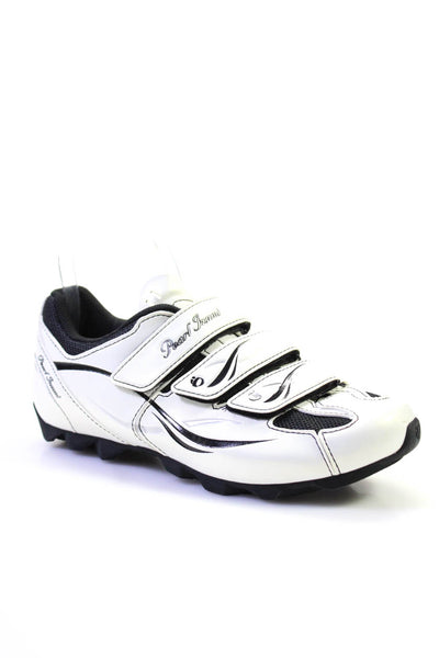 Pearl Izumi Womens Low Top Hook Pile Tape Cycling Sneakers Shoes White Size 10