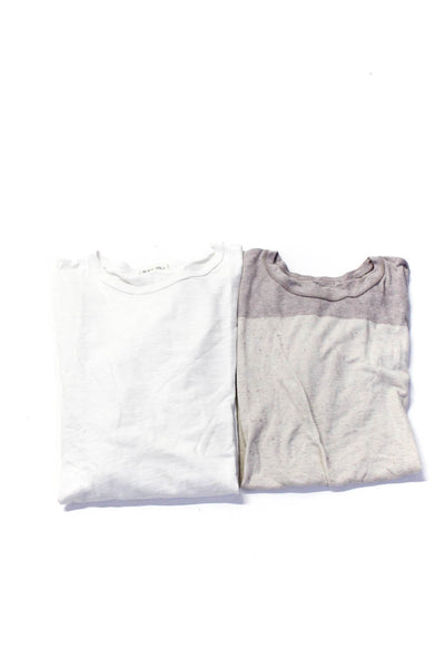 Allsaints Alex Mill Men's Basic Short Sleeve T-shirt Off White Size M, Lot 2