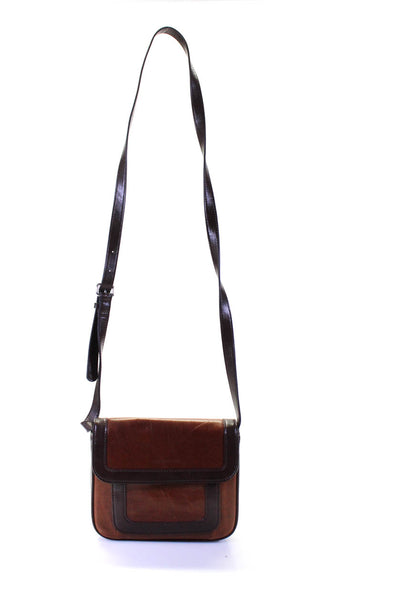 Tignanello Women's Leather Flap Crossbody Bag Brown