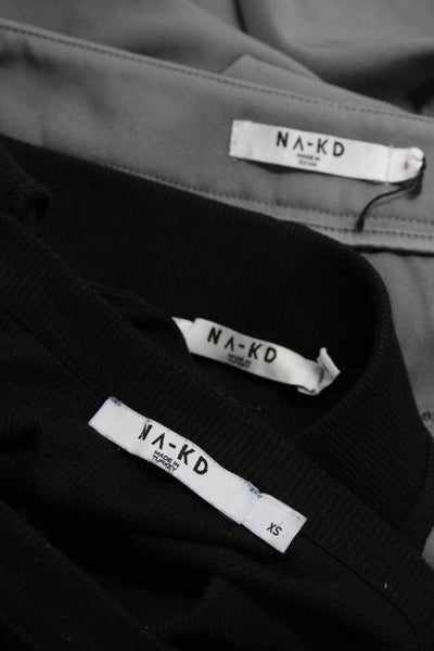 NA-KD Womens Ribbed Tank Top Maxi Skirt Trousers Black Gray Size XS S 38 Lot 3