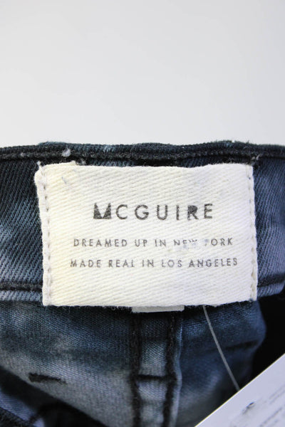 McGuire Women's Midrise Five Pockets Skinny Denim Pant Tie Dye Size 26