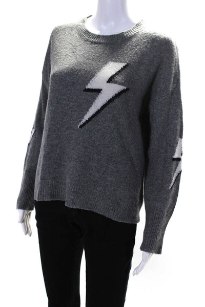 Rails Women's Crewneck Long Sleeves Pullover Sweater Gray Size S
