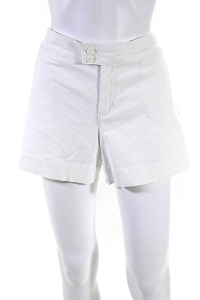 Sanctuary x Anthropologie Womens Cotton Button Closure Shorts Whites Size 29