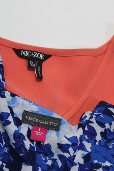 Vince Camuto Nic + Zoe Womens Blouse Top Blue Size S S/M Lot 2