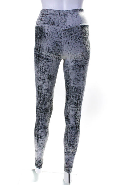 Alo Yoga Womens Gray Printed Pull On Pants Leggings Size XS