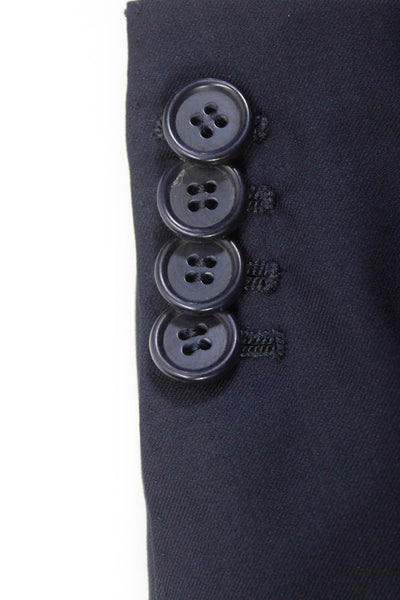 Giorgios of Palm Beach Mens Two Button Notched Lapel Blazer Jacket Navy Blue 44