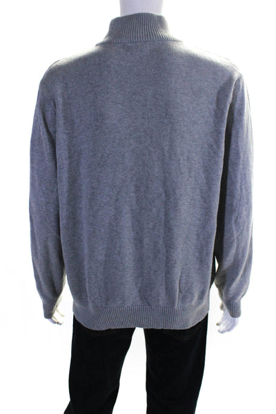 Ralph Lauren Polo Jeans Mens Turtleneck Sweater Gray Cotton Size Extra Large
