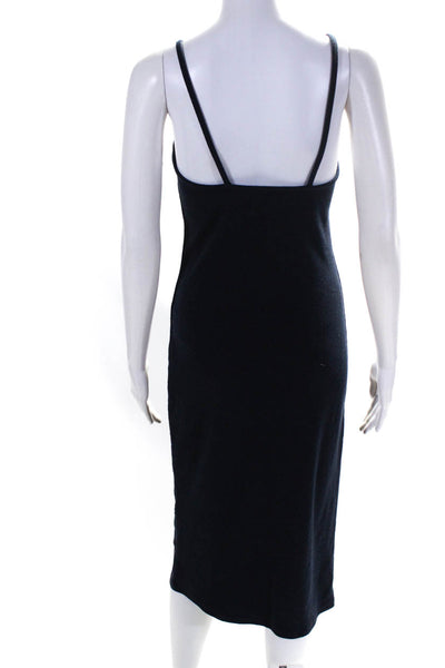 Rollas Womens Spaghetti Strap Scoop Neck Sheath Dress Navy Blue Size Large