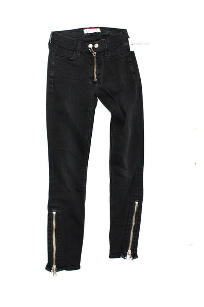 Textile Elizabeth and James Women's Zipper Ankle Cooper Jeans Black Size 24