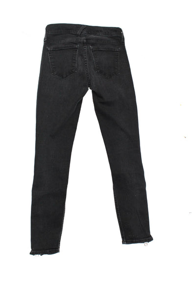 Textile Elizabeth and James Women's Zipper Ankle Cooper Jeans Black Size 24