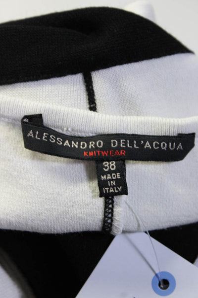 Alessandro Dell Acqua Women's Sleeveless Knit Bodycon Mini Dress White Size 38