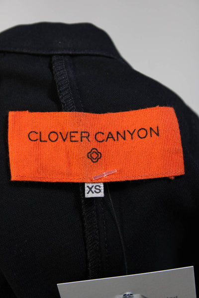 Clover Canyon Women's High Low Wrap Skort Black Size XS