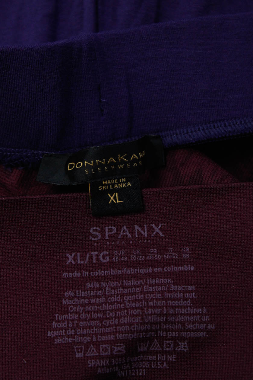 Spanx Donna Karan Womens Floral Leggings Lounge Pants Red Purple XL Lo -  Shop Linda's Stuff