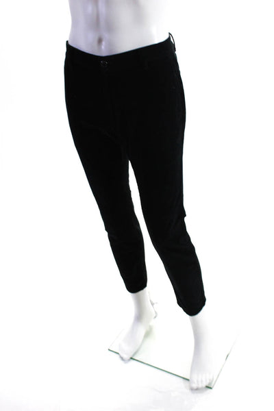 John Varvatos Mens Skinny Keg Corduroy Pants Black Cotton Size 30 Regular