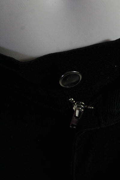 John Varvatos Mens Skinny Keg Corduroy Pants Black Cotton Size 30 Regular