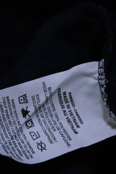 Nike Men's Long Sleeve Hooded Quarter Zip Fleece Jacket Navy Size L