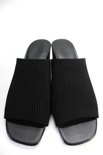 Everlane Womens The Glove Mule in ReKnit  Black Sz 9