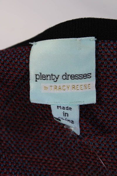 Plenty Dresses By Tracy Reese Womens Geometric Print Sweater Dress Red Size M