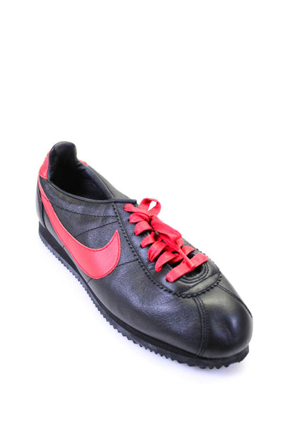 Nike Womens Darted Patchwork Lace-Up Round Toe Low Top Sneakers Black Size 9
