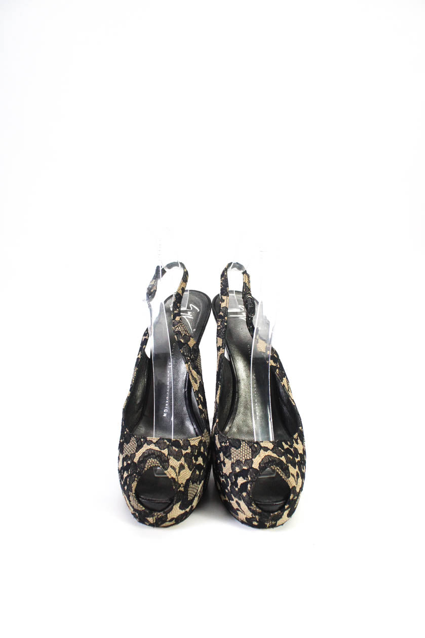 Leather heels Giuseppe Zanotti Silver size 38.5 EU in Leather - 40846284