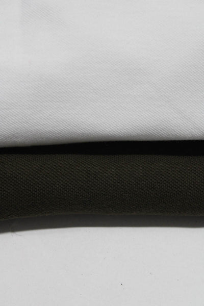 Polo Ralph Lauren Mens Collar Short Sleeves Polo Shirt Green White Size XL Lot 2