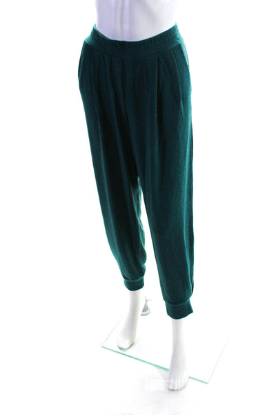 Michael Stars Womens Relaxed Fit Elastic Waist Jogger Pants Aqua Blue Size XL