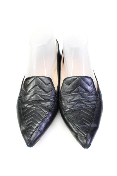 Nicholas Kirkwood Women's Leather Pointed Toe Flats Black Size 38