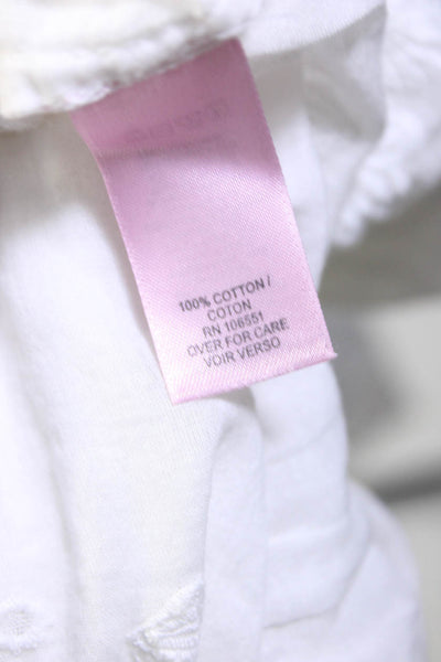 Calypso Saint Barth Women's Scoop Neck Embroidered Mini Dress White Size S