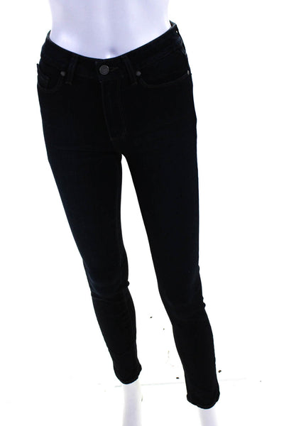 Paige Womens Hoxton High Rise Dark Wash Ultra Skinny Jeans Blue Size 25