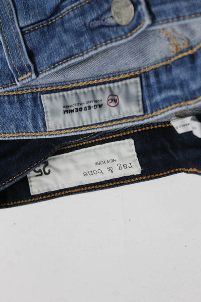 Rag & Bone Adriano Goldschmied Womens Prima Crop Skinny Jeans Size 25 31 Lot 2