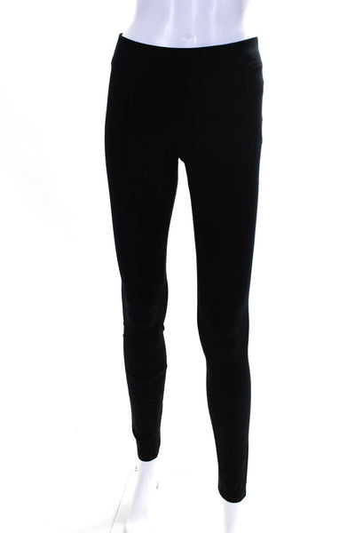 Helmut Lang Womens Elastic Waist Low-Rise Pull On Ankle Leggings Black Size S