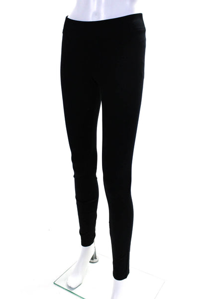 Helmut Lang Womens Elastic Waist Low-Rise Pull On Ankle Leggings Black Size S