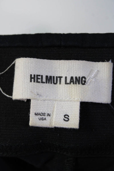 Helmut Lang Womens Elastic Waist Low-Rise Pull On Ankle Leggings Black Size S