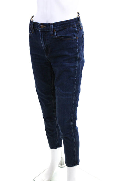 J Brand Womens Dark Wash Mid Rise Skinny Ankle Jeans Blue Denim Size 29