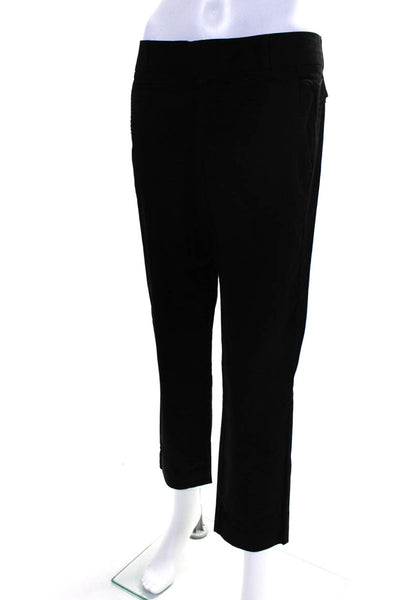 Vince Womens Cotton Low-Rise Straight Leg Belt Loop Trousers Pants Black Size 4