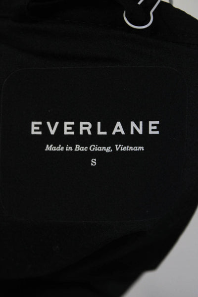 Everlane Womens M Eco Quilted Shirt Jacket Lightweight Black  Size S