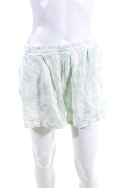 Rails Womens Tie Dye Elastic Waist Casual Sweatpant Shorts Green White Size M