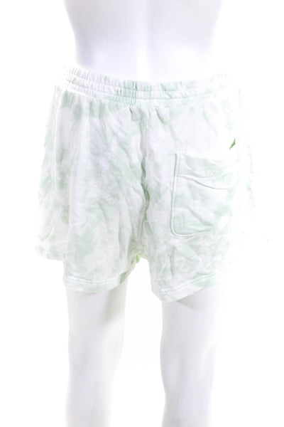 Rails Womens Tie Dye Elastic Waist Casual Sweatpant Shorts Green White Size M