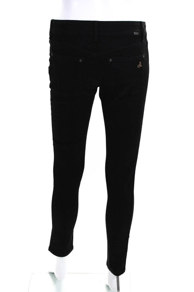 DL1961 Womens 'Emma' Stretch Low Rise Skinny Leg Jeggings Jeans Black Size 26